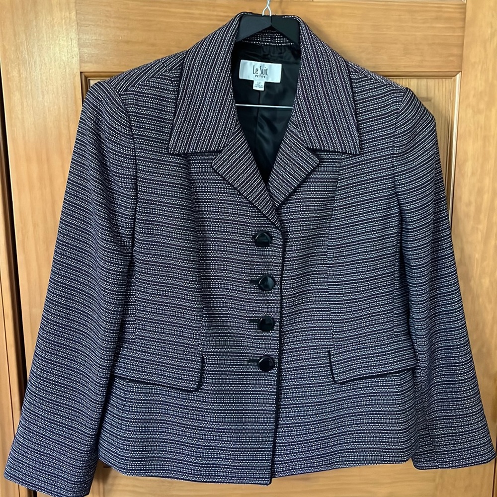 LeSuit Petite 16p Jacket Purple/White/Black